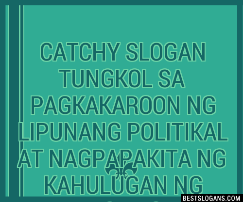 Lipunang Pampolitika Slogan