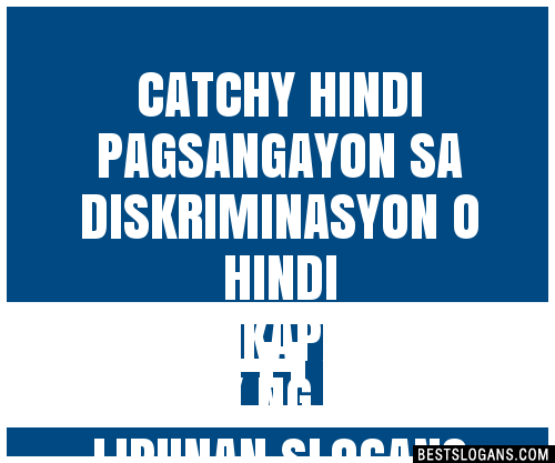 Catchy Hindi Pagsangayon Sa Diskriminasyon O Hindi Pagkakapantay Pantay Ng Tao Sa Lipunan