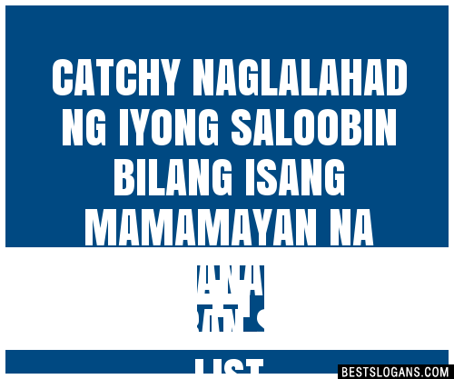 Catchy Naglalahad Ng Iyong Saloobin Bilang Isang Mamamayan Na