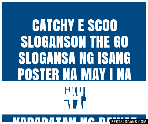 100 Catchy E Scoo On The Go A Ng Isang Poster Na May I Na Tungkol Sa