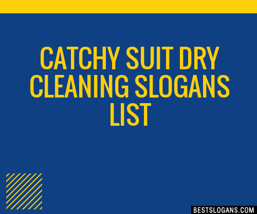 100+ Catchy Suit Dry Cleaning Slogans 2024 + Generator - Phrases & Taglines