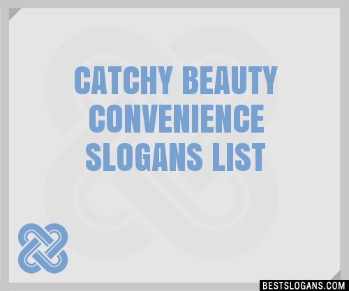 Catchy Beauty Convenience Slogans Generator Phrases