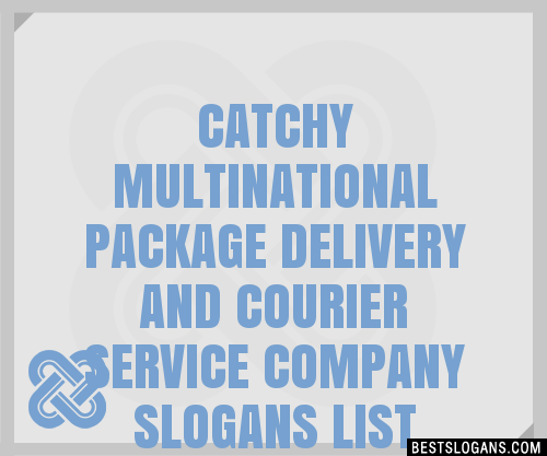 Catchy Multinational Package Delivery And Courier Service Company