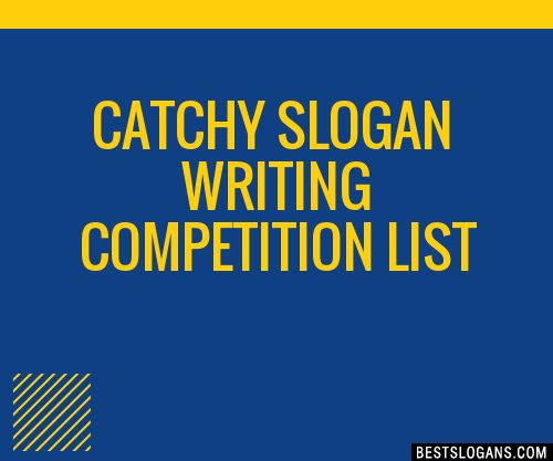 Catchy Writing Competition Slogans Generator Phrases Taglines