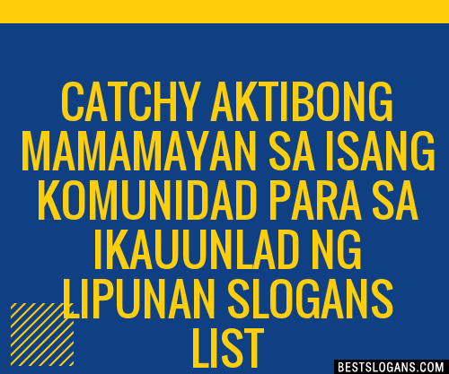 Catchy Aktibong Mamamayan Sa Isang Komunidad Para Sa Ikauunlad Ng Hot