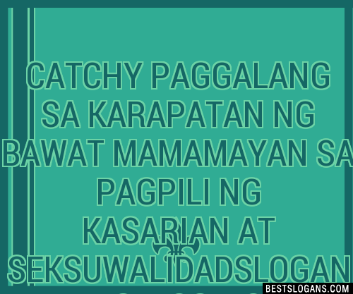 Catchy Paggalang Sa Karapatan Ng Bawat Mamamayan Sa Pagpili Ng