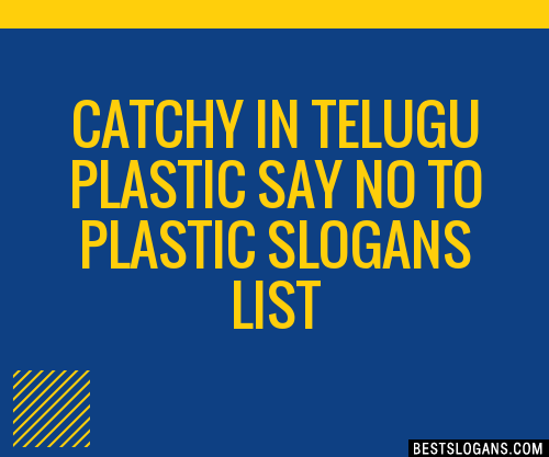 100-catchy-in-telugu-plastic-say-no-to-plastic-slogans-2024