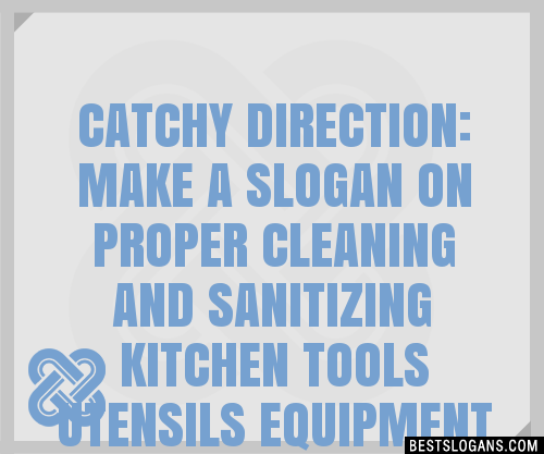 Catchy Direction Make A On Proper Cleaning And Sanitizing Kitchen Tools Utensils Equipment