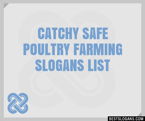 Catchy Safe Poultry Farming Slogans Generator Phrases