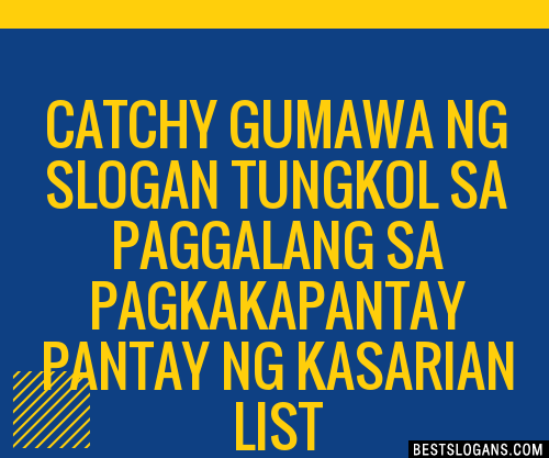 100 Catchy Gumawa Ng Tungkol Sa Paggalang Sa Pagkakapantay Pantay Ng Kasarian Slogans 2023 4158