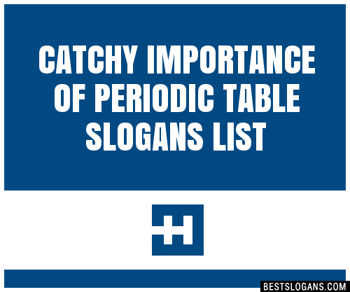 100-catchy-importance-of-periodic-table-slogans-2023-generator