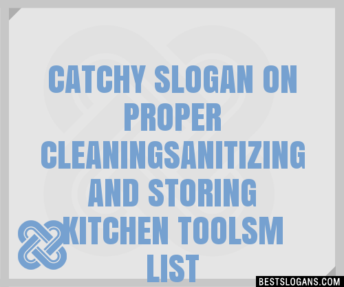 Catchy On Proper Cleaningsanitizing And Storing Kitchen Toolsm