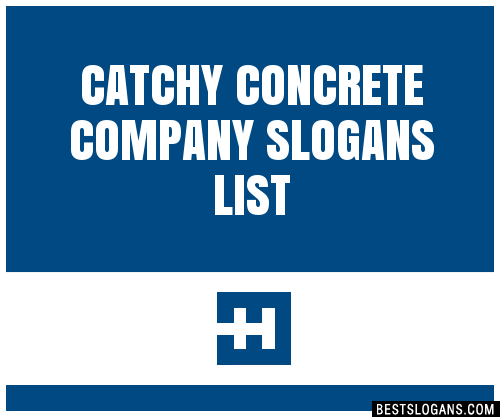 100+ Catchy Concrete Company Slogans 2024 + Generator - Phrases & Taglines