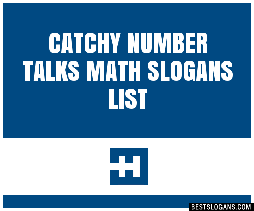 100+ Catchy Number Talks Math Slogans 2024 + Generator - Phrases & Taglines