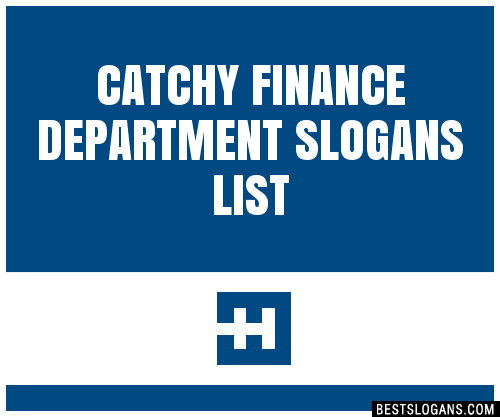 100+ Catchy Finance Department Slogans 2024 + Generator - Phrases ...