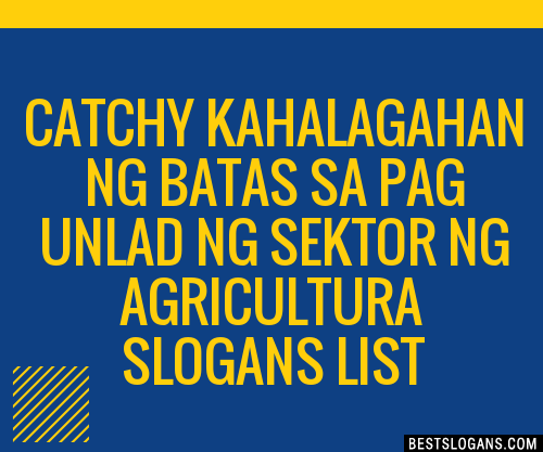 100+ Catchy Kahalagahan Ng Batas Sa Pag Unlad Ng Sektor Ng Agricultura ...