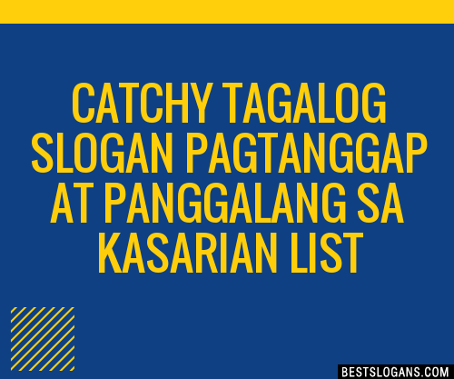 100+ Catchy Tagalog Pagtanggap At Panggalang Sa Kasarian Slogans 2024 ...